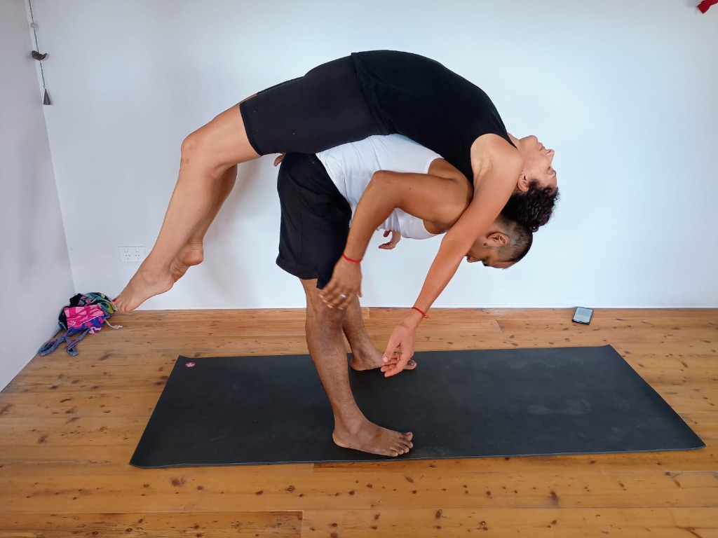 Partner Assisted Yoga Stretch Session