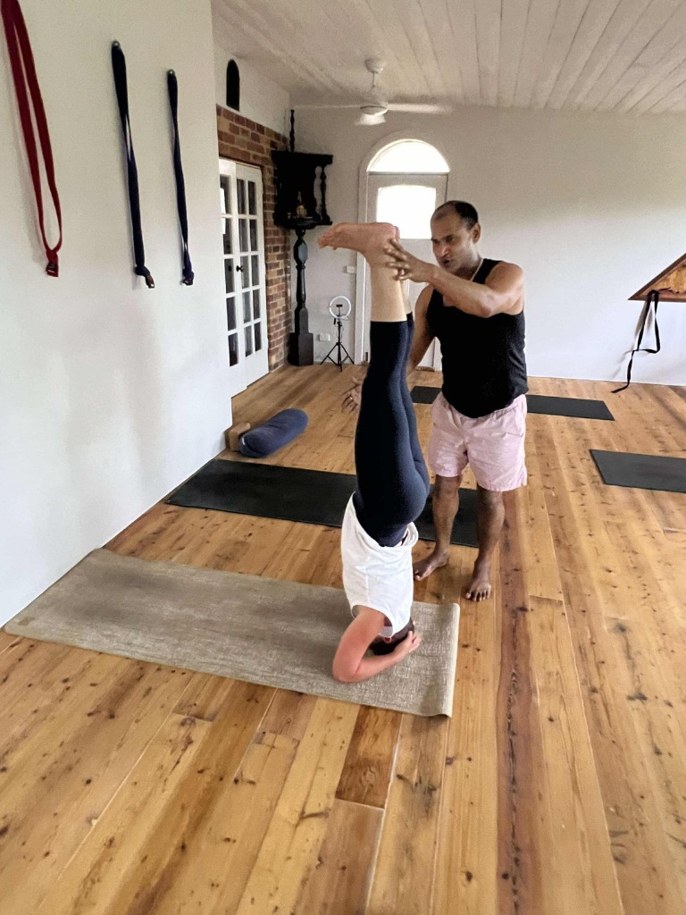 Wall Assisted Standing Posture Adjustment
